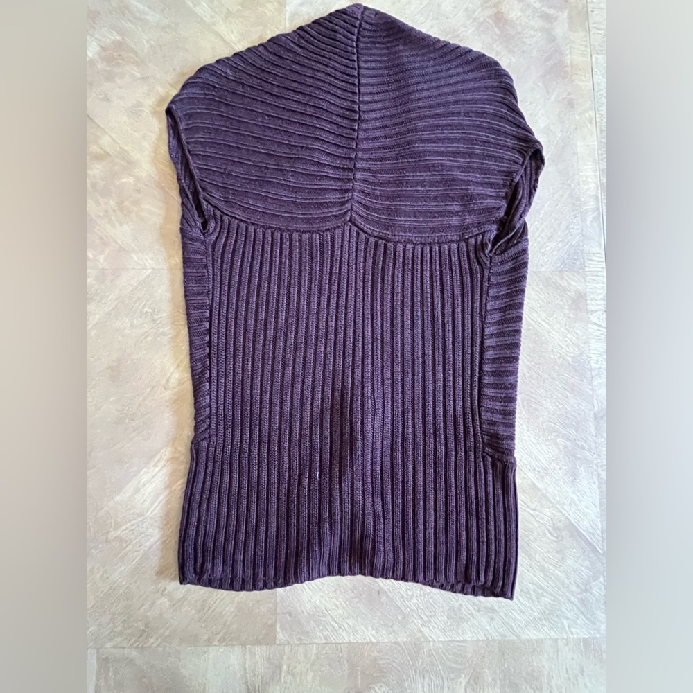 GAP Maroon Open-Front Ribbed Cardigan | Size M - Picture 9 of 9